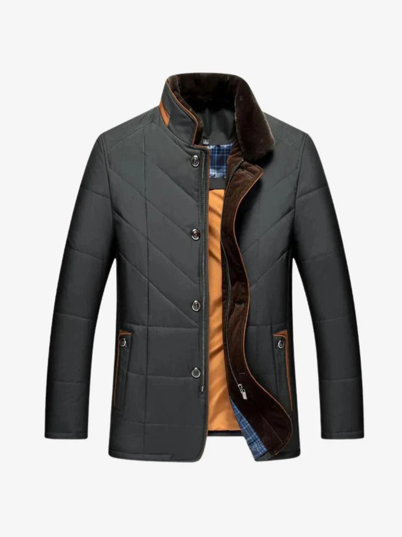 Solomon - Chaqueta de invierno para hombres con cuello alzado