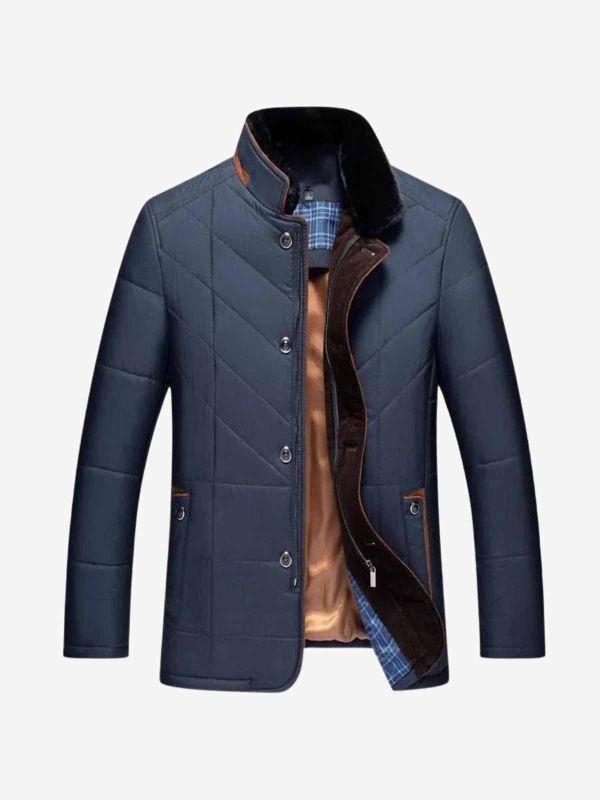 Solomon - Chaqueta de invierno para hombres con cuello alzado