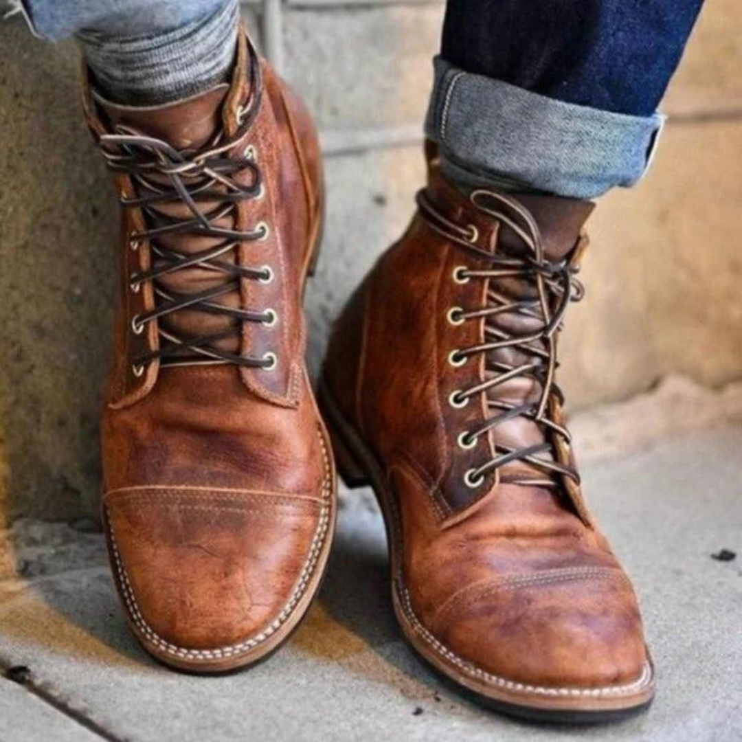 Jason – Botas de cuero resistentes para hombres