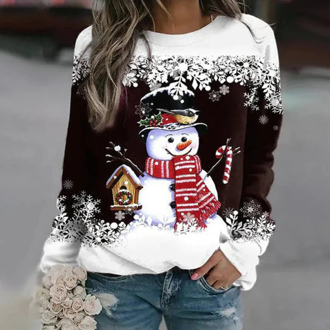 Elise | Camisola de Navidad con Muñeco de Nieve